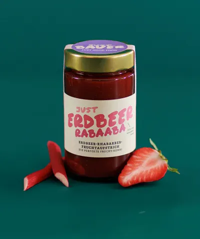 Erdbeer-Rhabarber-Fruchtaufstrich