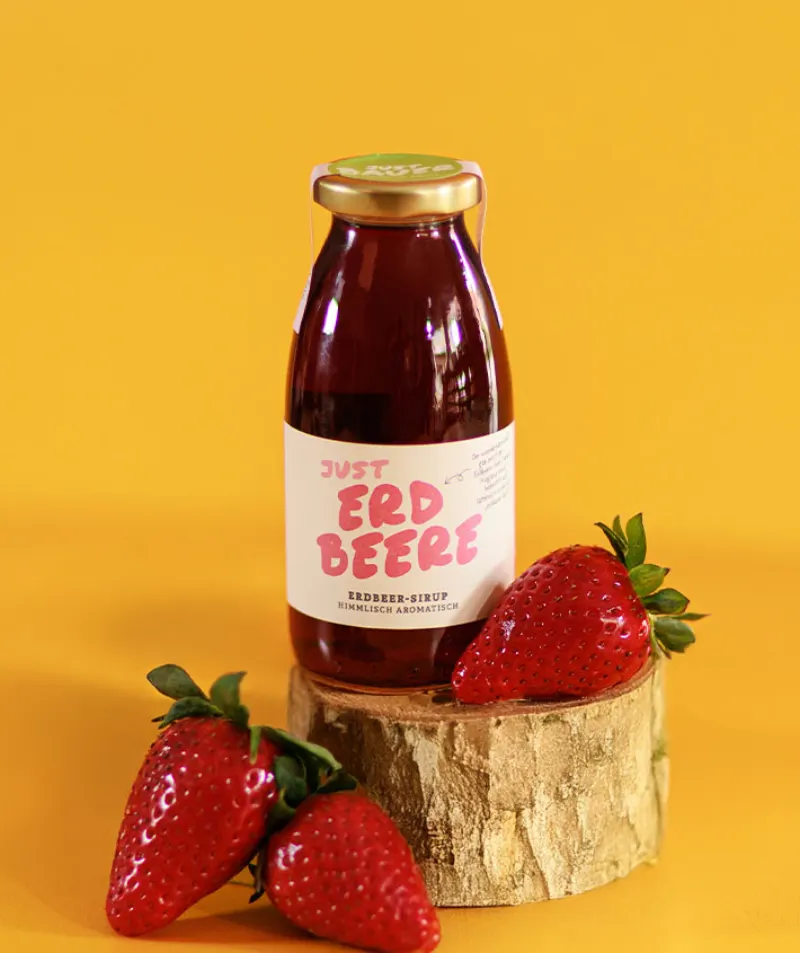 Erdbeer-Sirup von Just Bauer